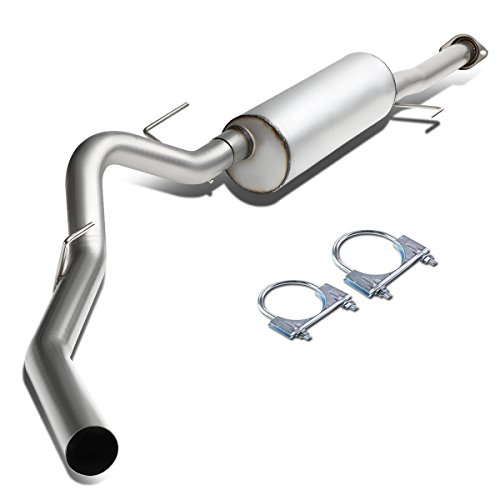 DNA MOTORING CBE-F150-11-50L Muffler CatBack Exhaust System [Compatible with 11-14 Ford F-150 3.5L Crew Cab Cab 78.8" Bed]