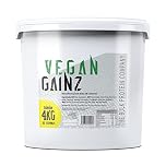 Vegan Gainz 4kg - Plant Based Protein Powder - Weight Gainer- 32 Servings & 30g Protein Per Serving - The Bulk Protein Company (Banana)