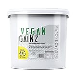 Vegan Gainz 4kg - Plant Based Protein Powder - Weight Gainer- 32 Servings & 30g Protein Per Serving - The Bulk Protein Company (Banana)