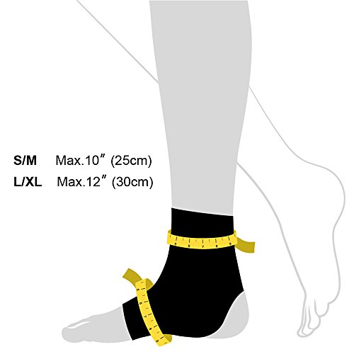Bracoo Ankle Support, Compression Brace for Arthritis, Pain Relief, Sprains, Sports Injuries and Recovery, Breathable Neoprene Sleeve, FS10, S/M