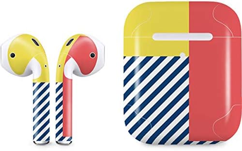 Skinit Decal Audio Skin Compatible with Apple AirPods with Wireless Charging Case - Officially Licensed Skinit Originally Designed Color Blocks Design