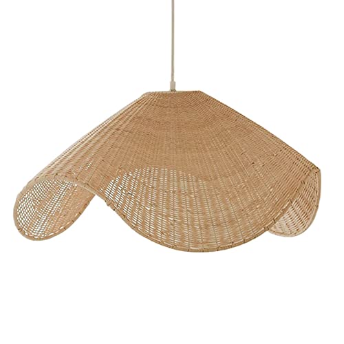 60 cm Große Größe E27 Lampenschirm Einfache Pendelleuchte Bambuslaterne...