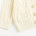 Simplee kids Baby Sweater Cable Knit Toddler Cardigan Long Sleeve Fall Winter V-Neck Open Front for 6M-4T Creamy-White