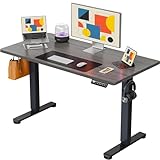 ErGear Electric Standing Desk, 44 x 24 Inches Height Adjustable Stand up Desk, Sit Stand Home Office Desk, with Two-Piece Desktop (Grey)