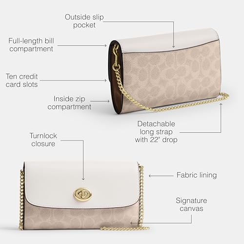 Image of Coach Women's Chain Crossbody in Signature Canvas