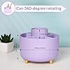 SKYDUE 360 Rotating Purple Pen & Art Supply Organizer - 5 Slot Desk Organizer for Office, School, Home #5