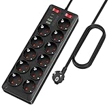 【Intelligente Schnellaufladung】4 USB-Anschlüsse mit integrierten intelligenten Schaltungen unterstützen einen Gesamtstrom von 3,6 A. 2 Typ-C können Ihre Geräte automatisch erkennen und den schnellsten Strom bis zu 5V/3,1 A bereitstellen. Mit diesen USB-Anschlüssen können Sie Ihr Smartphone und andere Geräte schnell und bequem aufladen USB-A 5V/2,4A max.