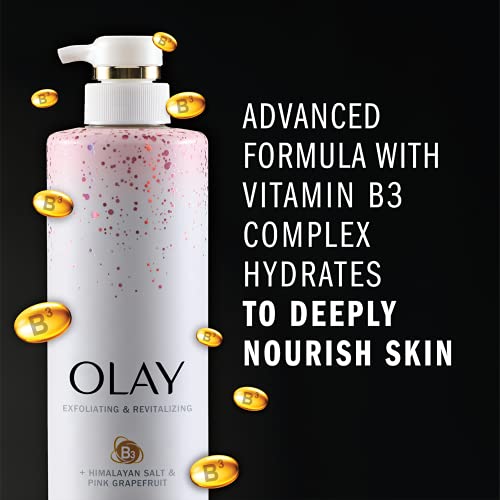 Olay Exfoliating & Revitalizing Body Wash With Himalayan Salt Pink Grapefruit And Vitamin B3 20 Fl Ounce 4 Count #TOP2