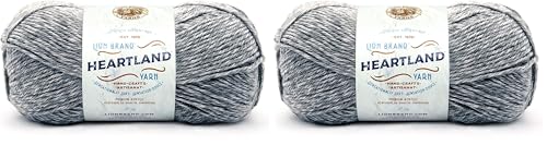 Image of Lion Brand Yarn Heartland Yarn for Crocheting, Knitting, and Weaving, Multicolor Yarn, Mount Rainier, 753 Foot (Pack of 2)