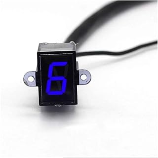 Indicador Engranaje Motocicleta Indicador De Marcha Digital Universal con LED Azul para Motocicleta, Sensor De Palanca De Cambios