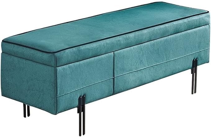 Repose-pieds en tissu technique vert avec grande capacité de rangement intégrée