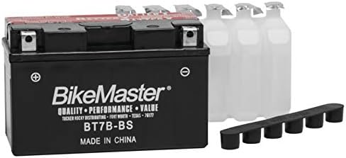 BikeMaster Maintenance Free Battery BT7B-BS for Yamaha YFZ450 2004-2013