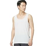 [ラドウェザー] タンクトップ メンズ 99%抗菌で汗が臭わない 吸汗速乾 トレーニングウェア ランニングウェア スポーツ (JP, アルファベット, XL, ホワイト)