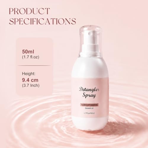 Image of Easyouth Detangler Spray, 1.7 fl Oz 50 ml, Lightweight Hair Detangling Spray, Helps Smooth Knots and Improve Manageability, Easy Combing and Styling, for Women, for Daily Use