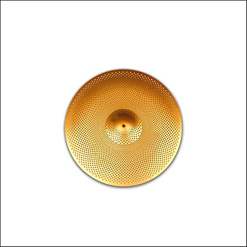 Low Volume 8' Splash Cymbal, 8 inches Practice Splash Cymbal, Quiet Splash Cymbal (8‘’, Gold)