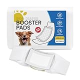 Quuzee Disposable Dog Nappy Liners,100 Count Dog Diaper Liners for Male & Female Dogs,Super Absorbent Diaper Inserts Booster Pads fit Most Dog Pants and Dog Nappies, Regular