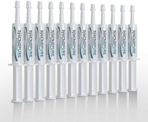 SynNutra Equine SynChill Pure 12-Pack – Non-Sedative Disposition Support for Horses – Plant-Based, L-Theanine-Free Formula for Calm, Confident Performance – 100% Natural & Competition Safe