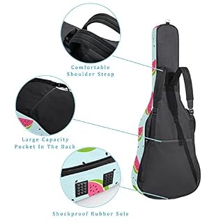 Hondank Housse imperméable pour guitare acoustique avec double bandoulière et poche Motif chaton mignon, Multicolore 08… - Les Beatles, Paul McCartney, John Lennon, RIngo Starr, George Harrison Hondank Housse imperméable pour guitare acoustique avec double bandoulière et poche Motif chaton mignon, Multicolore 08… – Image 3