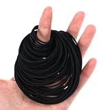 Classicseali 150 szt. kasetowych pasów napędowych, czarne gumowe paski gramofonowe, zamiennik paska odtwarzacza płyt 20-120 mm, naprawa hybrydowego pasa magnetowidu płaskiego, do DVD CD LD VCR