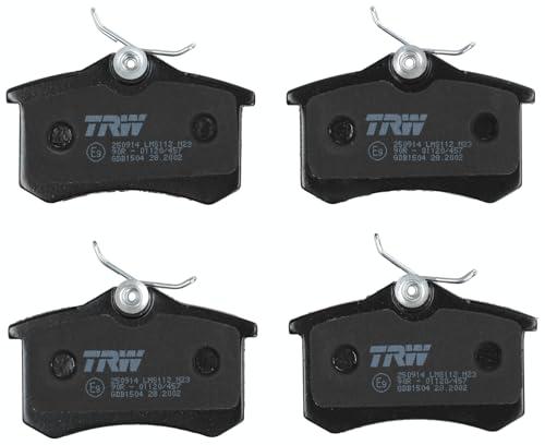 TRW GDB1504 Pastillas de Freno Juego de 4 para Citroen Xsara Picasso (N68) 1999-2012 Eje Trasero y Otros Vehículos
