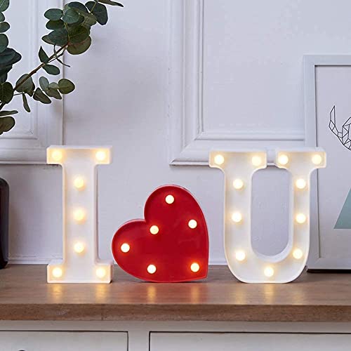 Image of Marquee U Alphabet Shaped LED Light Lamp for Decoration Decore Walls Hanging Birthday Party Wedding (U)