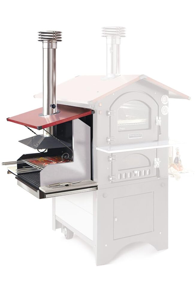 Barbecue Combi Fontana Forni (80X45 ROSSO)