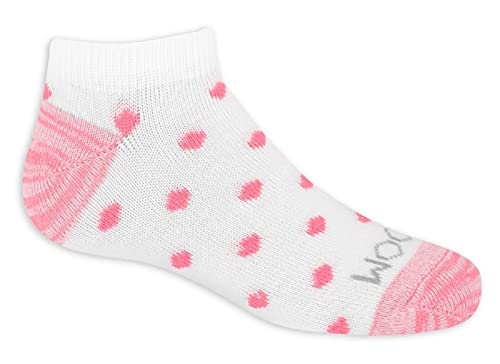 Fruit of the Loom Girls Little Everyday Essential Cushion Low Cut Socks (10 Pack, White/Rose, White/Grey, White/Navy, White/Blue, Medium2