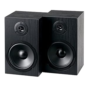 McGrey BSS-265 BK 6,5″ HiFi Regallautsprecher – 1 Paar Boxen – 40Watt (RMS) – 2-Wege-System – auch für Wandmontage – schwarz