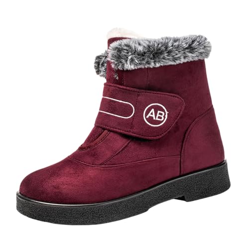 Bottes de neige chaudes doublées et imperméables avec semelle crantée antidérapante