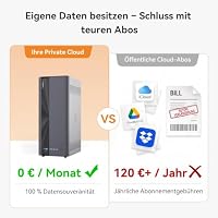 LincStation E1 4-Bay NAS Speicher, 4GB RAM, 64GB eMMC, 2.5GbE Port, Quad-Core, HDMI 2.0 für 4K Mediaserver, Unterstützt NVMe SSD & SATA HDD bis zu 76TB, für iOS/Android/Windows (Ohne Festplatten) – Ansicht 2