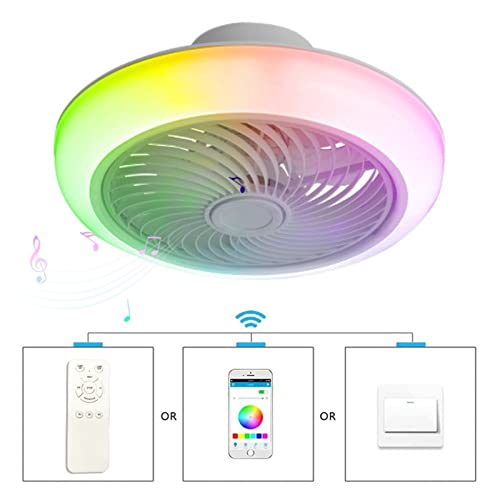 Ventilateur de plafond plafonnier LED télécommande résout chaleur chambre - 8