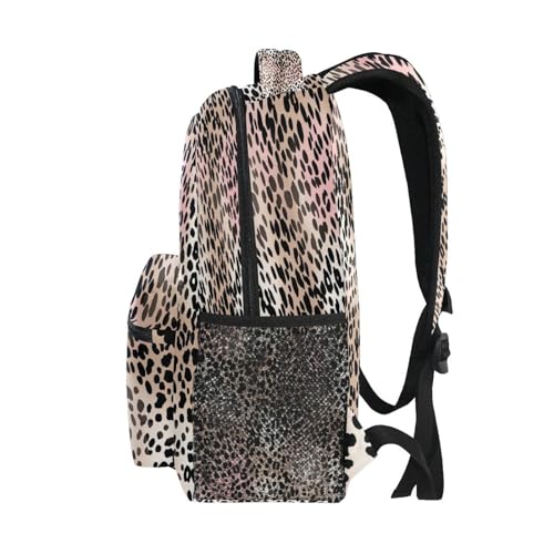 Sac à dos léopard imperméable léger et robuste avec poche ordinateur - 4