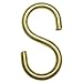 RCH Hardware SH-BR13-50 Brass S-Hook, 6 Gauge, Polished Brass (2 Pack)