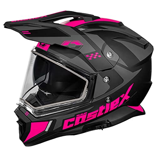 Castle X CX200 Wrath Dual Sport Snow Helmet (Matte Pink Glo - X-Large)