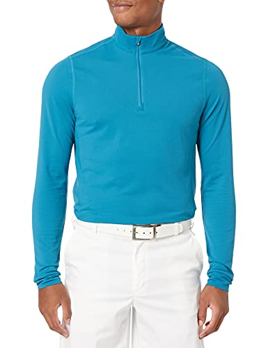 Cutter & Buck Men's Drytec UPF 50+ Cotton Advantage Zip Mock Pullover