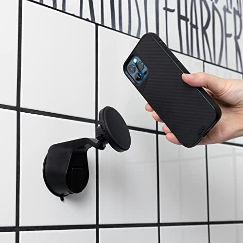 Mous  MagSafe Compatible Suction Mount Phone Stand - MagSafe Phone Wall and Car Mount - Compatible with iPhone 14/13/12 Series Phones - MagSafe Accessories