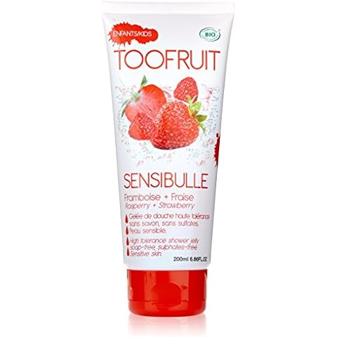 Toofruit Sensibulle High Tolerance Shower Jelly Raspberry Strawberry 200ml Cover
