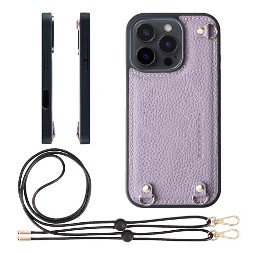 HANATORA for iPhone 16Pro �P�[�X MagSafe �Ή� �{�v �ϏՌ� �o���p�[�^ �X�}�z�P�[�X �X�}�z �V�����_�[�X�g���b�v �t�� �V�������N���U�[ �M�t�g �}�O�Z�[�t�Ή� �p�[�v�� D3GZ-16Pro-Purple