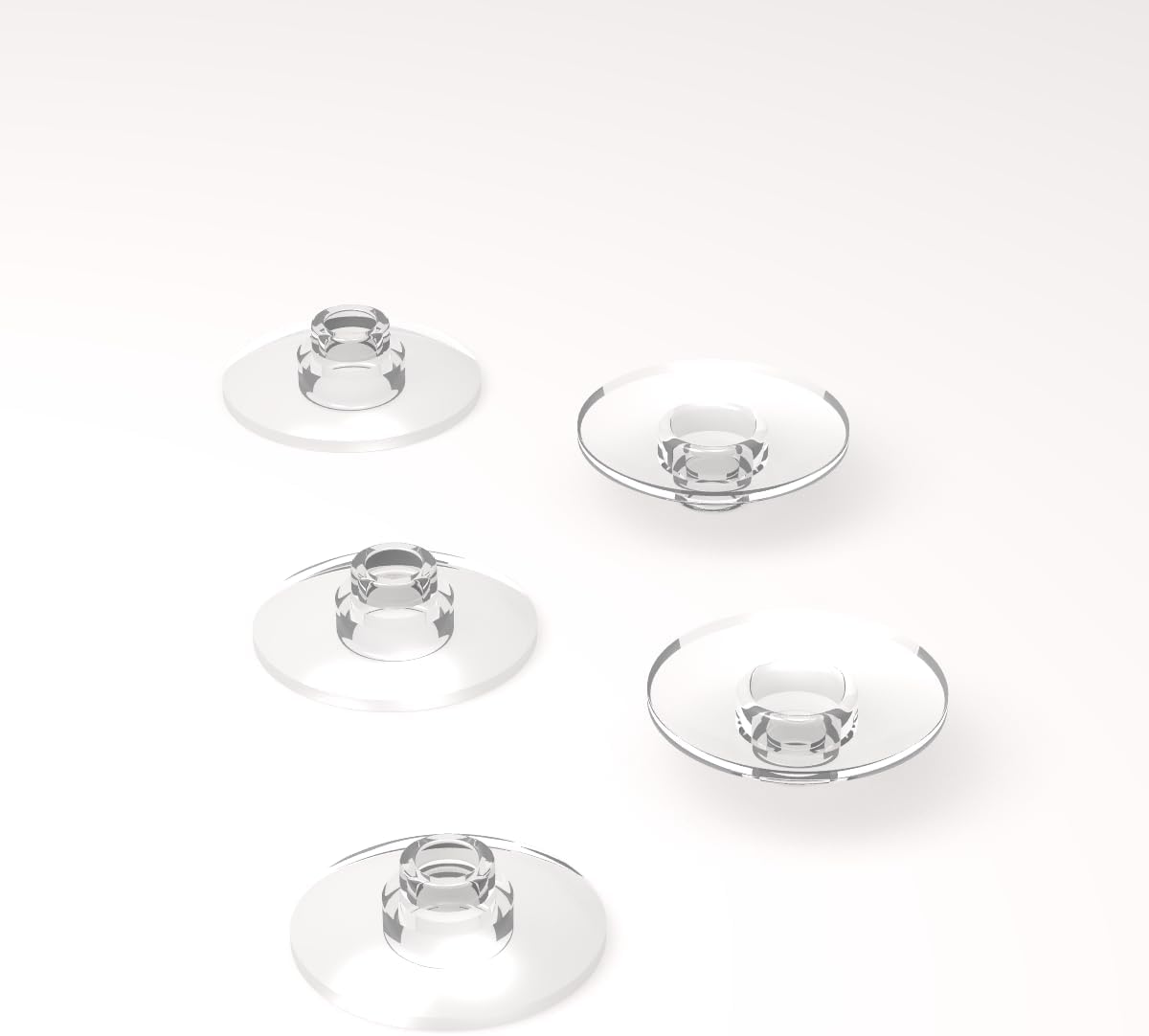 Classic Building Transparent Color Dish Lamp Cap Bulk，Dish 2x2 Inverted (Radar) 500 Piece, Compatible with Lego Parts and Pieces: Dish 2x2 Transparent Color (Color:Transparent Color)
