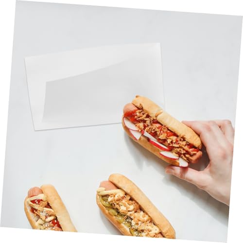 Sacs papier anti-huile pour servir des hot dogs proprement sans taches de gras