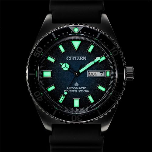 CITIZEN Polyurethane Analog Blue Dial Men Watch-Ny0129-07L, Black Band - Image 2