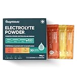 Electrolytes Sachets 1280mg - Pack of 30 - Sugar-Free - 1000mg Sodium, 200mg Potassium & 80mg Magnesium - 6 Vitamins (C, B1, B3, B5, B9 & B12) - 3 Delicious Flavours - Vegan Electrolyte Powder Sachets