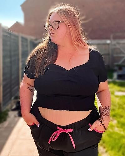 COOTRY Womens Plus Size Beach Shorts Quick Dry Drawstring Board Shorts Swim Shorts with Pockets2