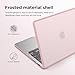 BlueSwan Anti-Cracking Hard Shell Case Compatible with MacBook Pro 14-inch M5 2026 2025-2021 Release M4 M3 M2 M1 Pro/Max Chip, Anti-Fingerprint Soft TPU Bumper, Frosted Cute Pink