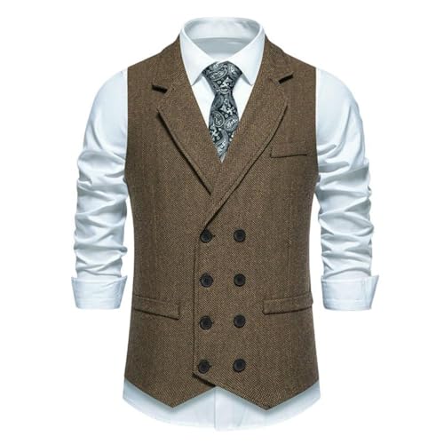 Gilet de costume vintage en velours côtelé pour rompre la monotonie