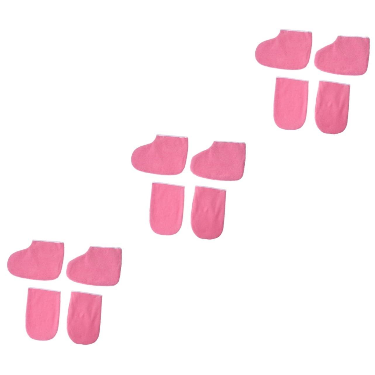 FRCOLOR 6 pares de guantes para botas de mano para el cuidado de la belleza, guantes de cera de parafina para cosméticos botas cortas calefacción