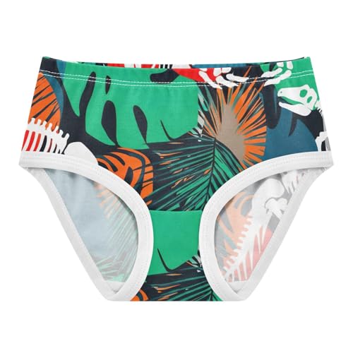 Dinosaur Skeletons Girls Underwear Toddlers 2t Cotton Girl Panties Cute Artistic Briefs Kids Undies