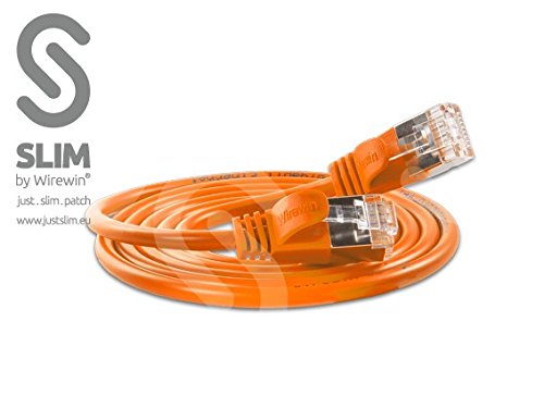 Preisvergleich Produktbild WIREWIN Light CAT6 Patchkabel rund (geschirmt,orange,5.0m)