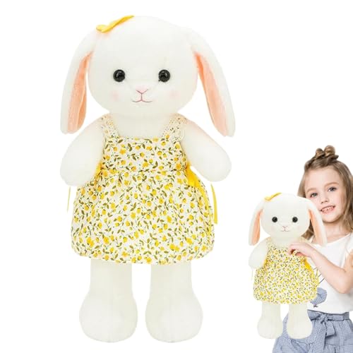 Coussin doux pour petite amie contre le stress avec lapin peluche