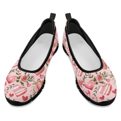 Image of Walking Shoes Women Breathe Mesh Slip On Sneakers Women Comfortable Lightweight